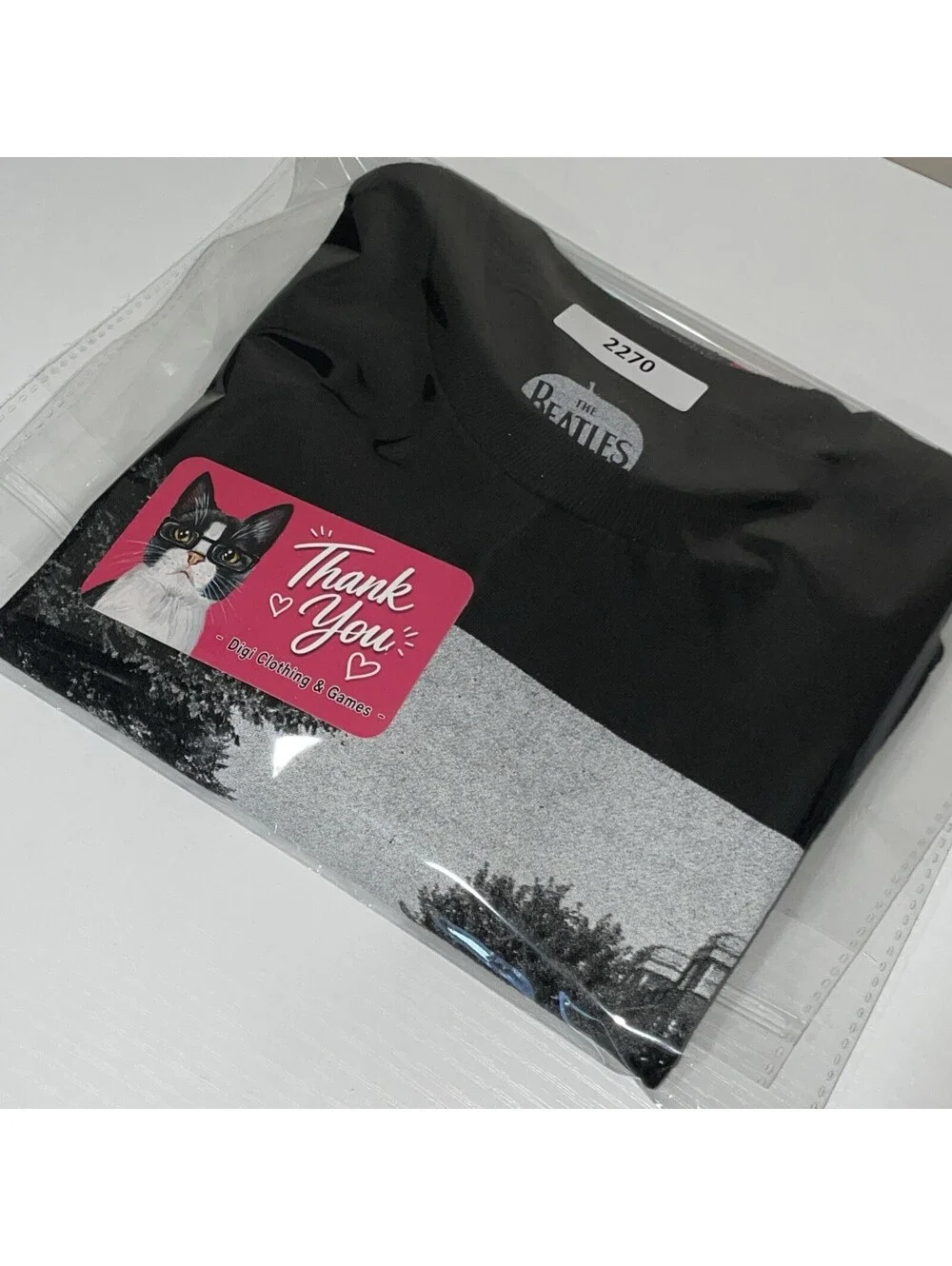 The Beatles Abbey Road Graphic T Shirt Black Crew Neck Casual Music Mens Small